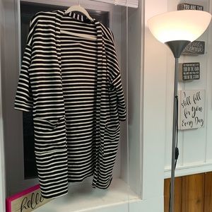 Agnes & Dora Favorite Black/White Striped Cardigan